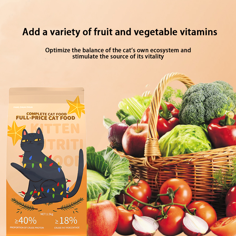 Comida para gatos interior natural saludable alta en proteínas alimento para mascotas hogar para mascotas