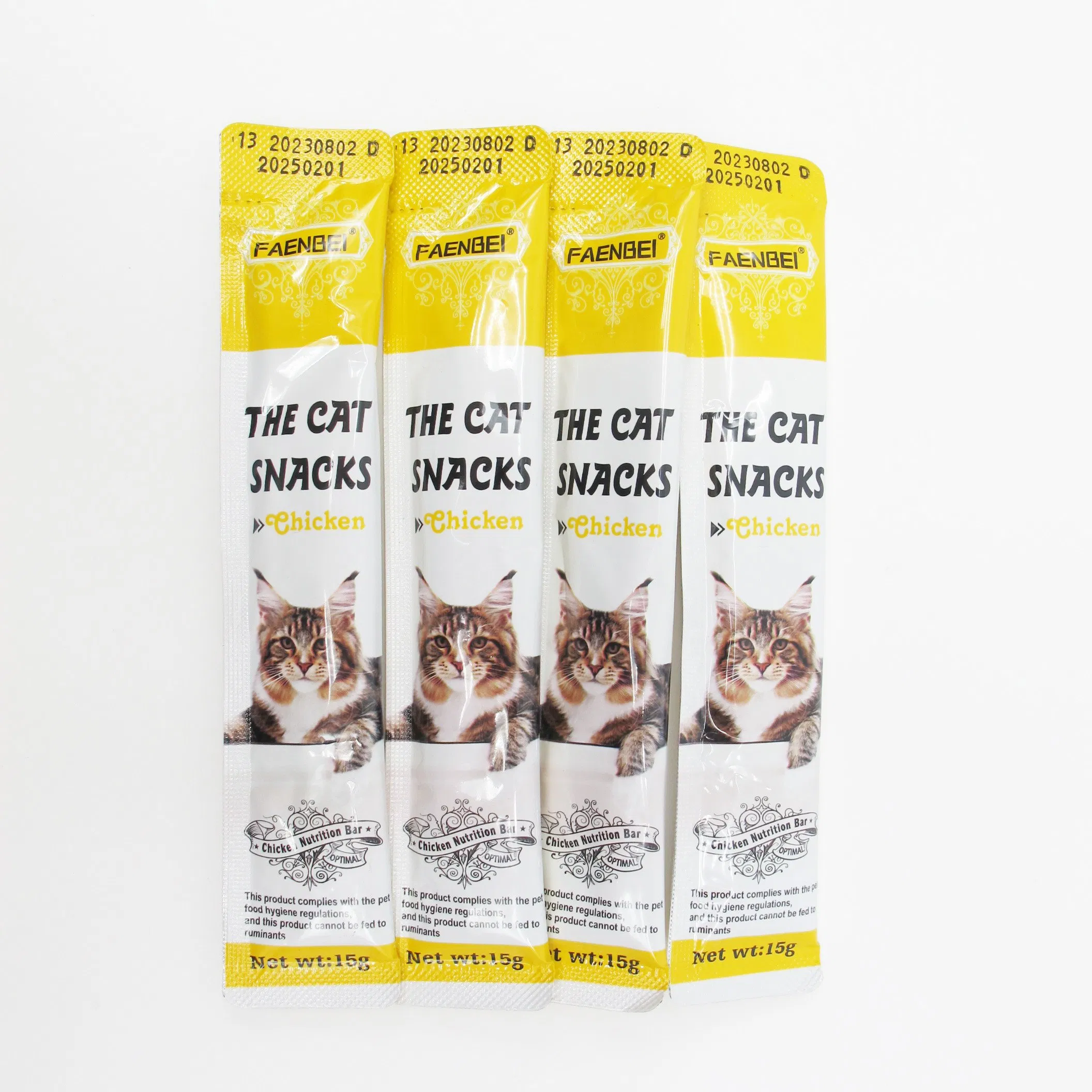 Precio de fabricación de atún/pollo puré fresco lamer palitos líquidos snack golosinas para mascotas productos alimenticios
