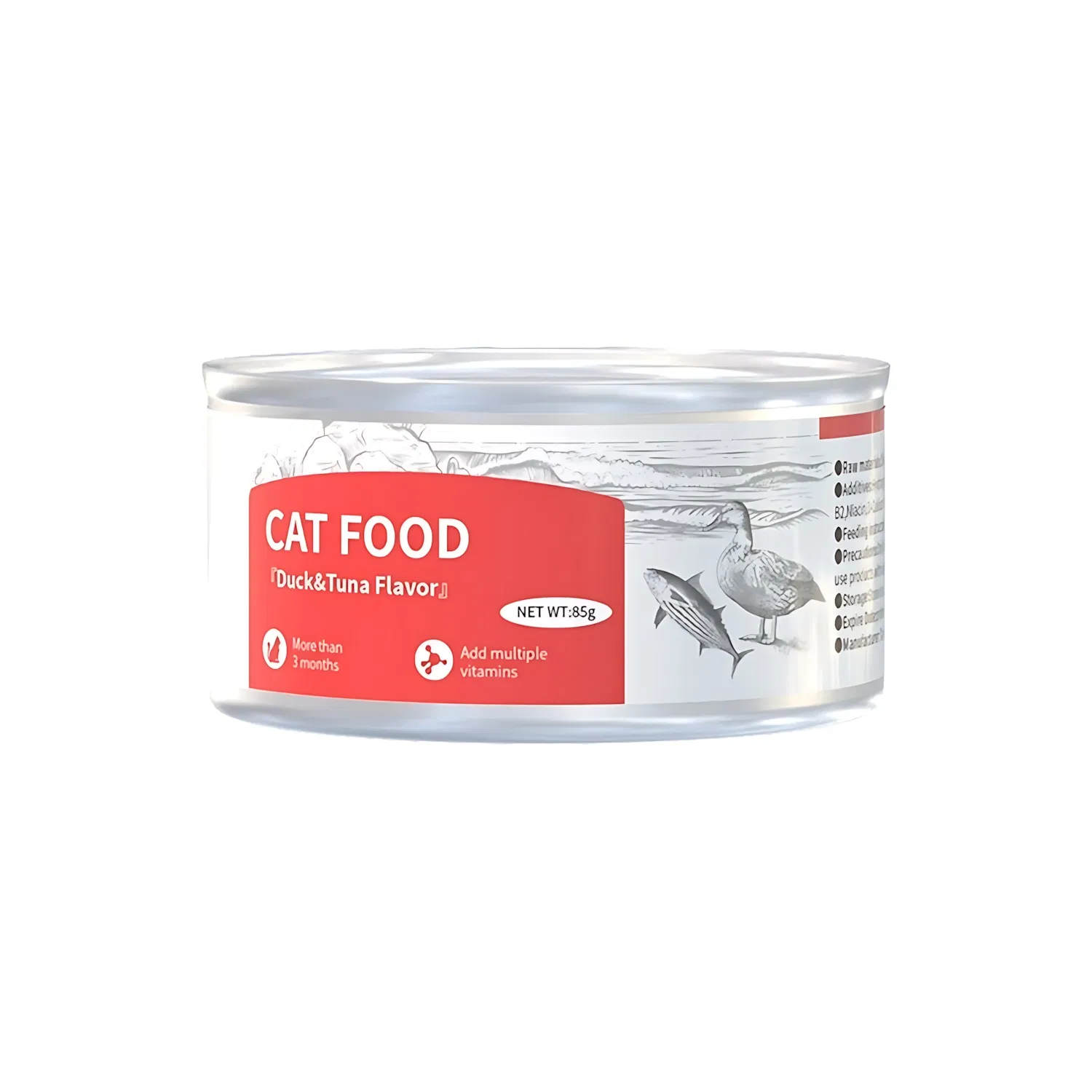 Receta de comida para gatos enlatada alta en proteínas y baja en carbohidratos para el control de peso de gatos interiores
