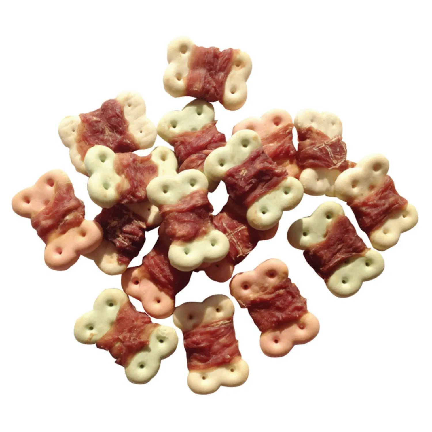 Alimento seco para mascotas con sabor a pato deshidratado al aire, envolturas de pato, galletas