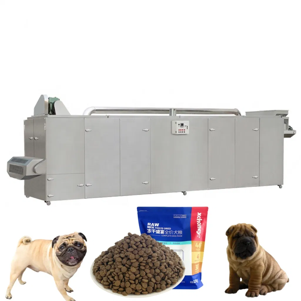 Extrusora de Alimento para Mascotas Flexible para Recetas Altas en Carne y Sin Granos, Línea Automática de Croquetas Secas
