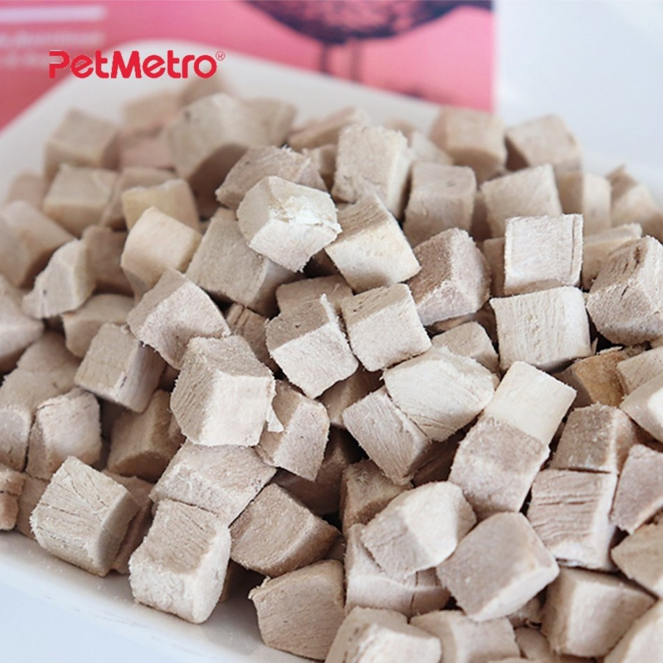 Golosinas de carne de grado humano para gatos con lista de ingredientes limpia, comida para gatos liofilizada