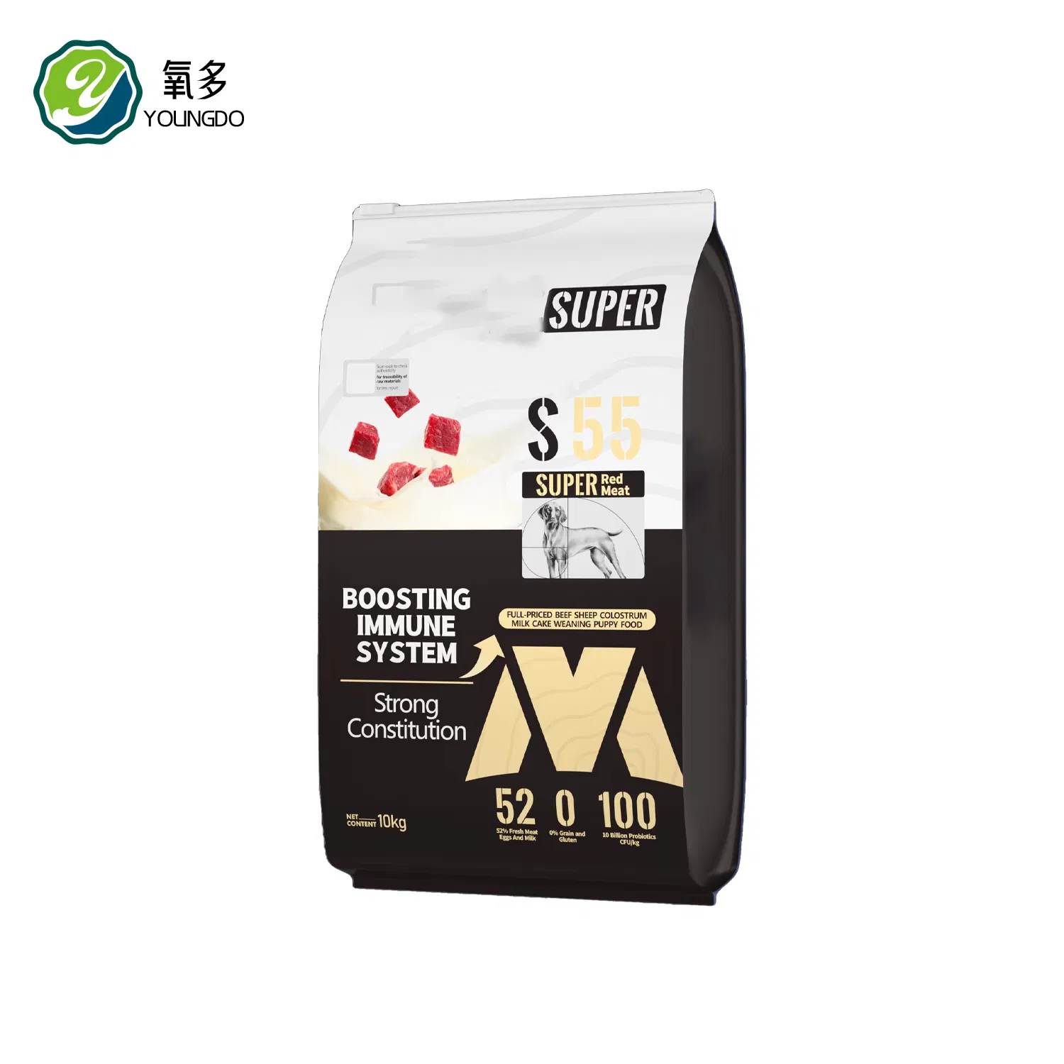 Fábrica de comida para perros OEM ODM ecológica, atractiva y de alto contenido proteico, comida seca para mascotas