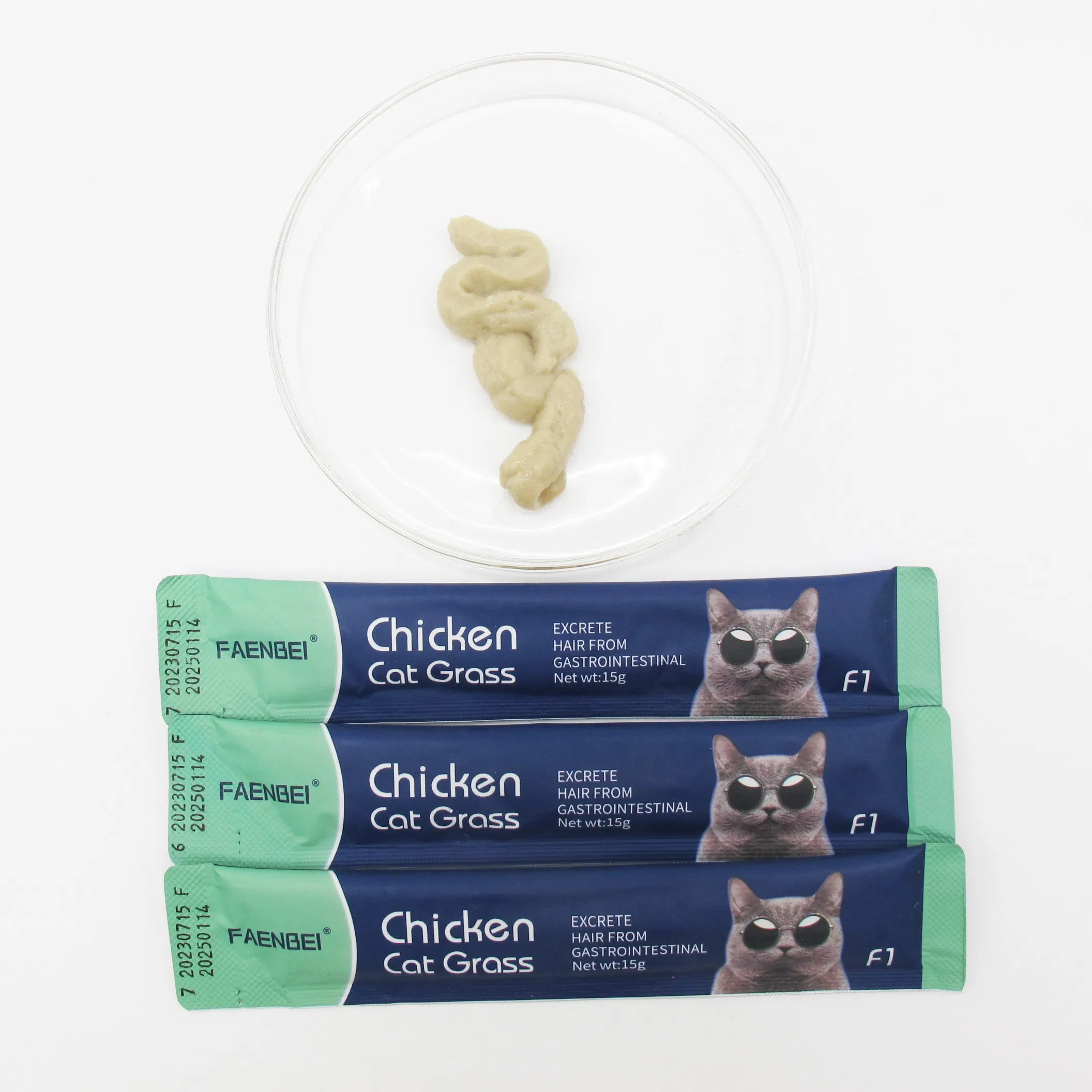 Alimento para mascotas suministro fresco puré líquido real sabores de carne de pollo/ternera golosina para gatos en forma de líquido para lamer