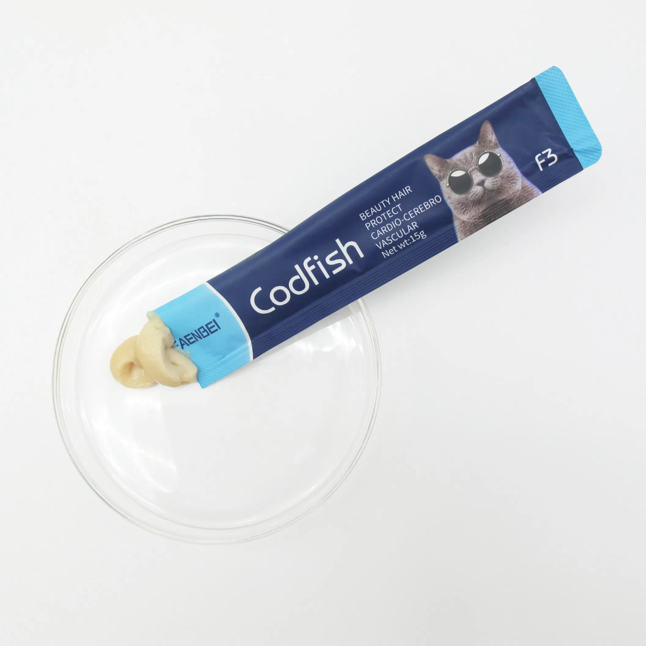Alto contenido de proteínas, buena palatabilidad, fácil digestión, puré de bacalao/carne de res, tiras para gatos, snack líquido húmedo para gatitos, productos para mascotas