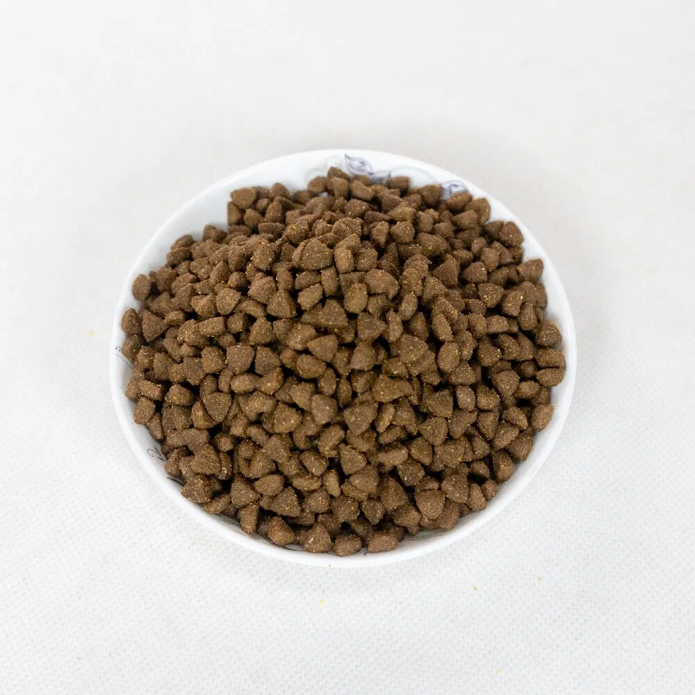 Alimento seco para gatos y perros alto en proteínas, sabor a pollo, pescado, res y pato, etiqueta privada OEM, exportación a granel