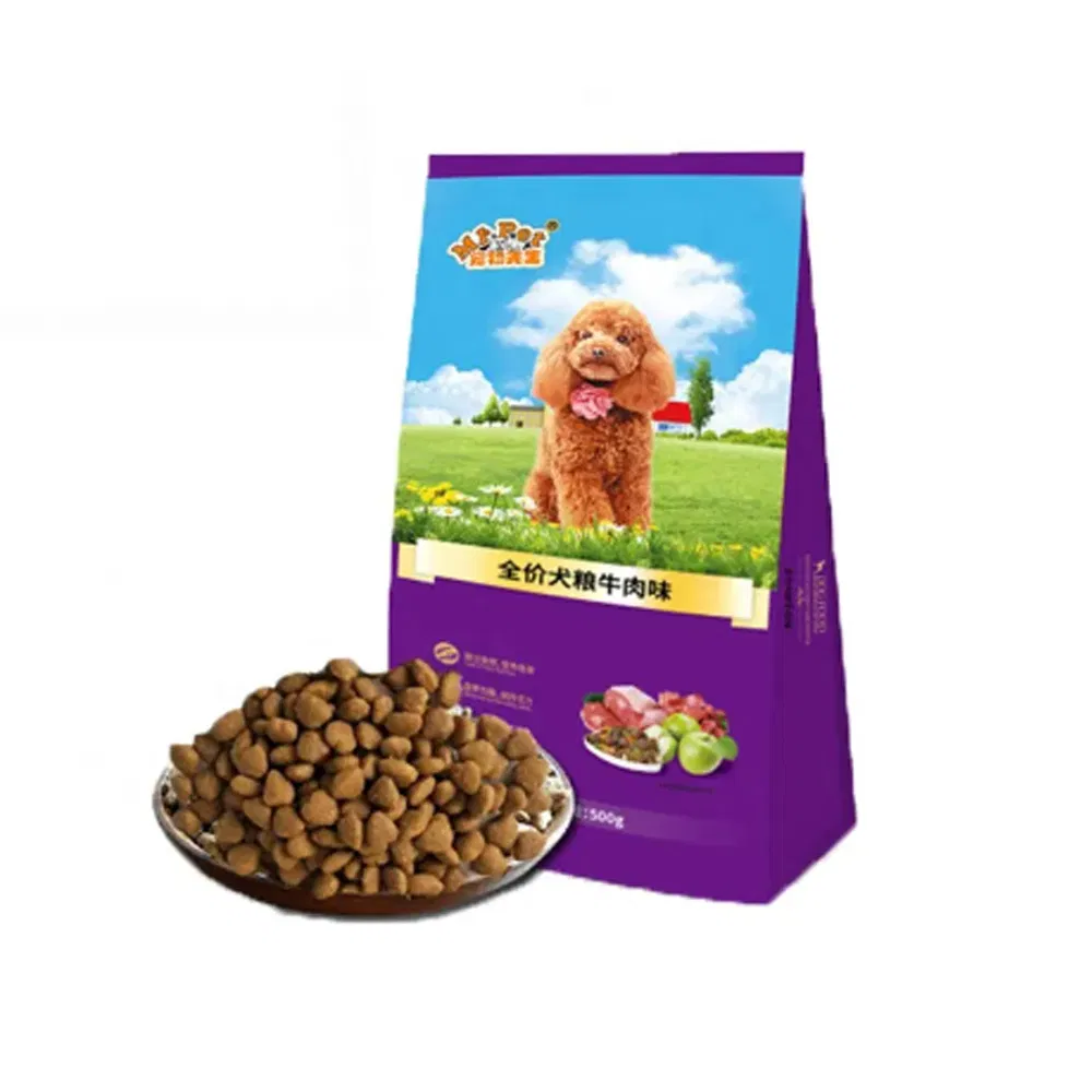 Fábrica mayorista de alimentos para mascotas OEM, carne de res natural y saludable, alta proteína, carne pura, comida seca para perros