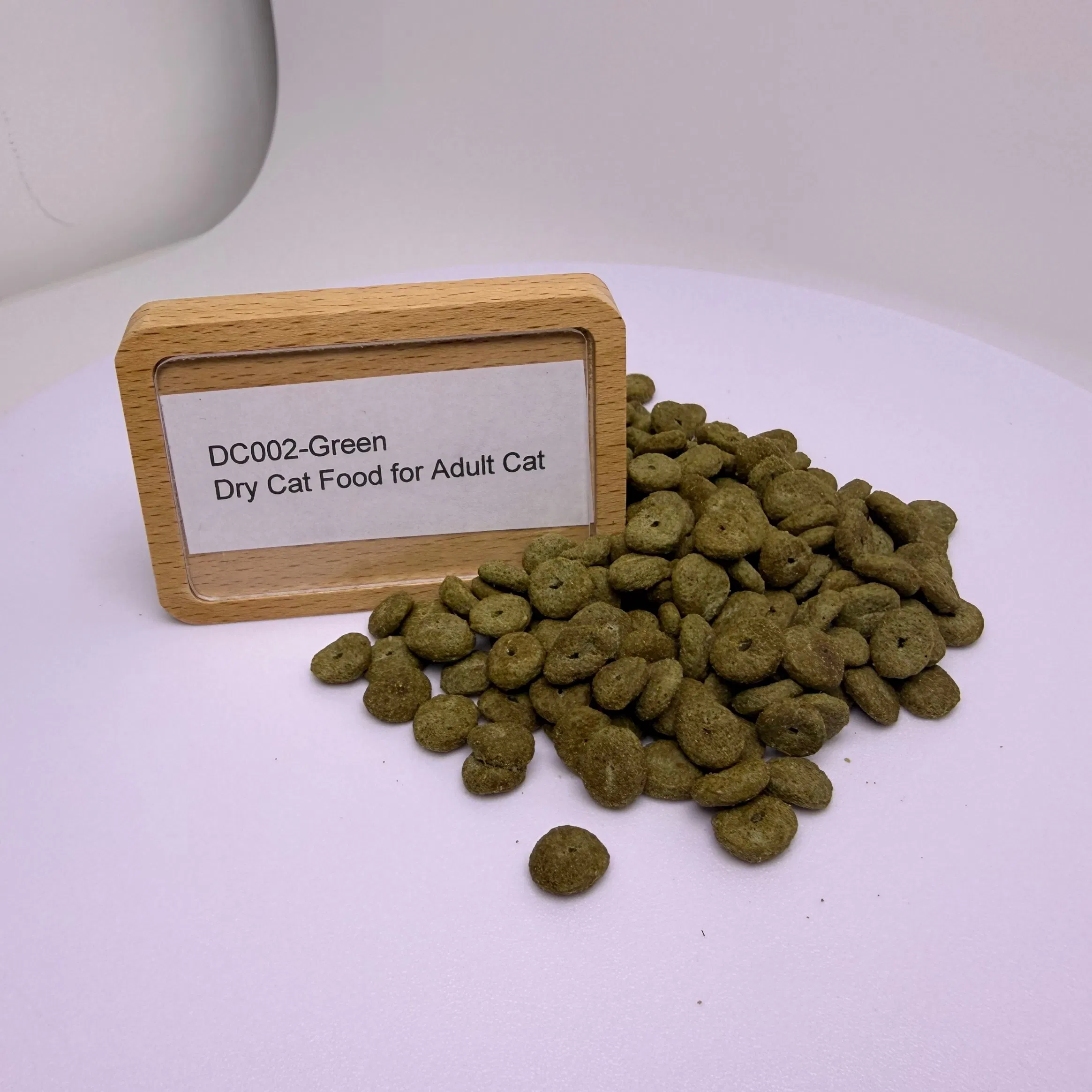 Comida seca verde para gatos nutrientes equilibrados dieta diaria perfecta para gatos adultos de interior