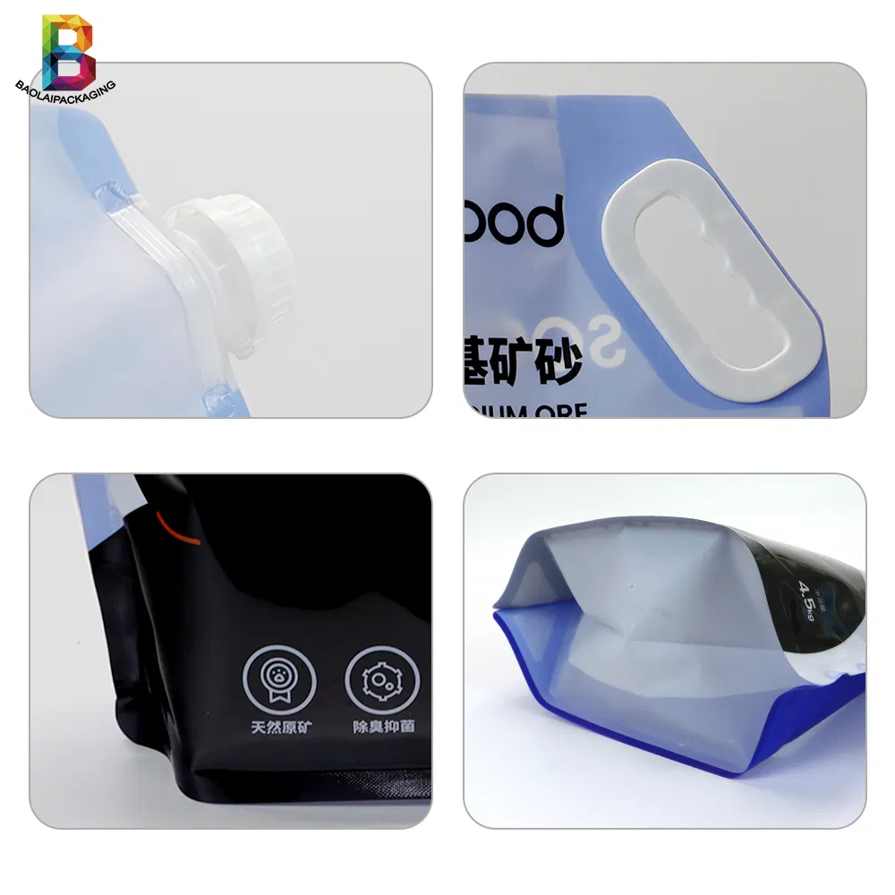 Custom bebida impresa comida reutilizable bolsa de boquilla plástico líquido soja Funda de pie con boquilla Conner