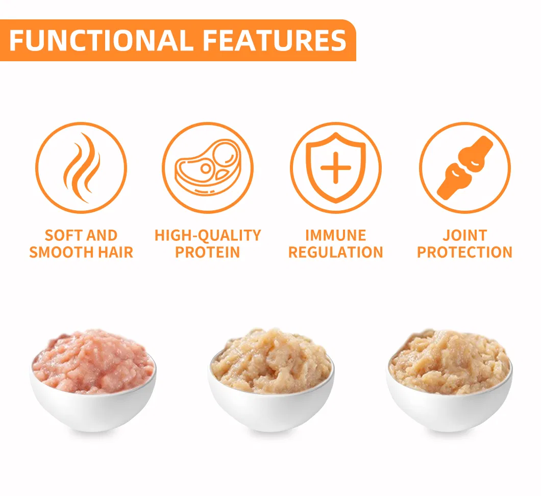 Puré de golosinas naturales para gatos - Snack húmedo saludable