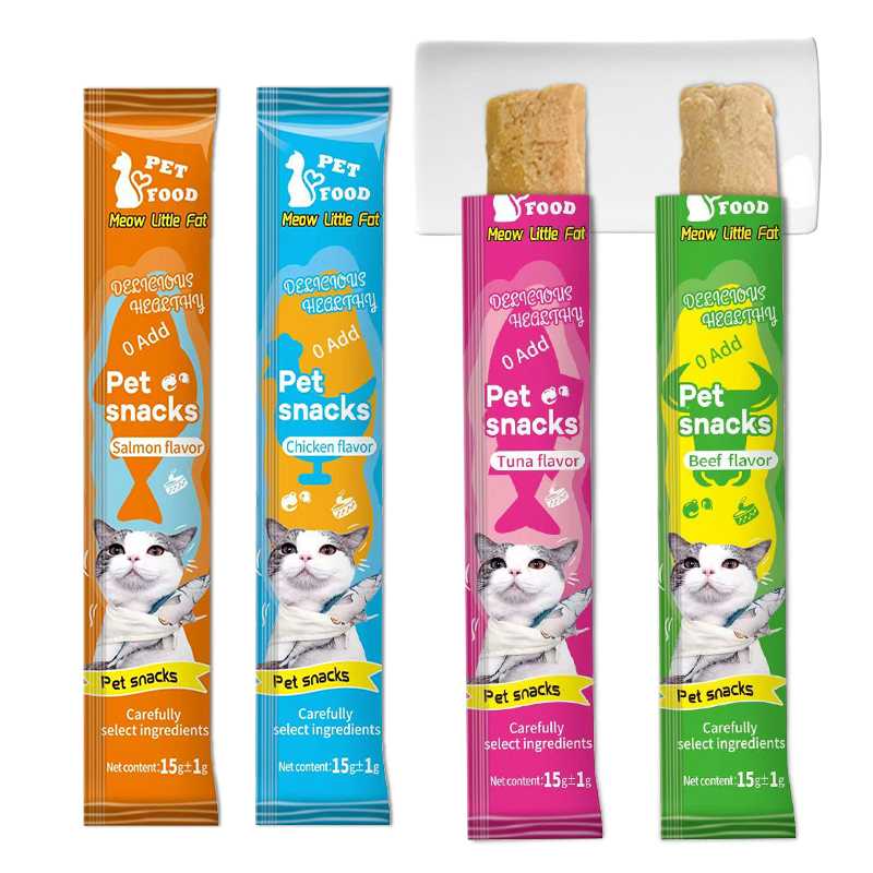Comida para gatos OEM, puré de pollo, golosinas para mascotas, snacks, golosinas cremosas para gatos
