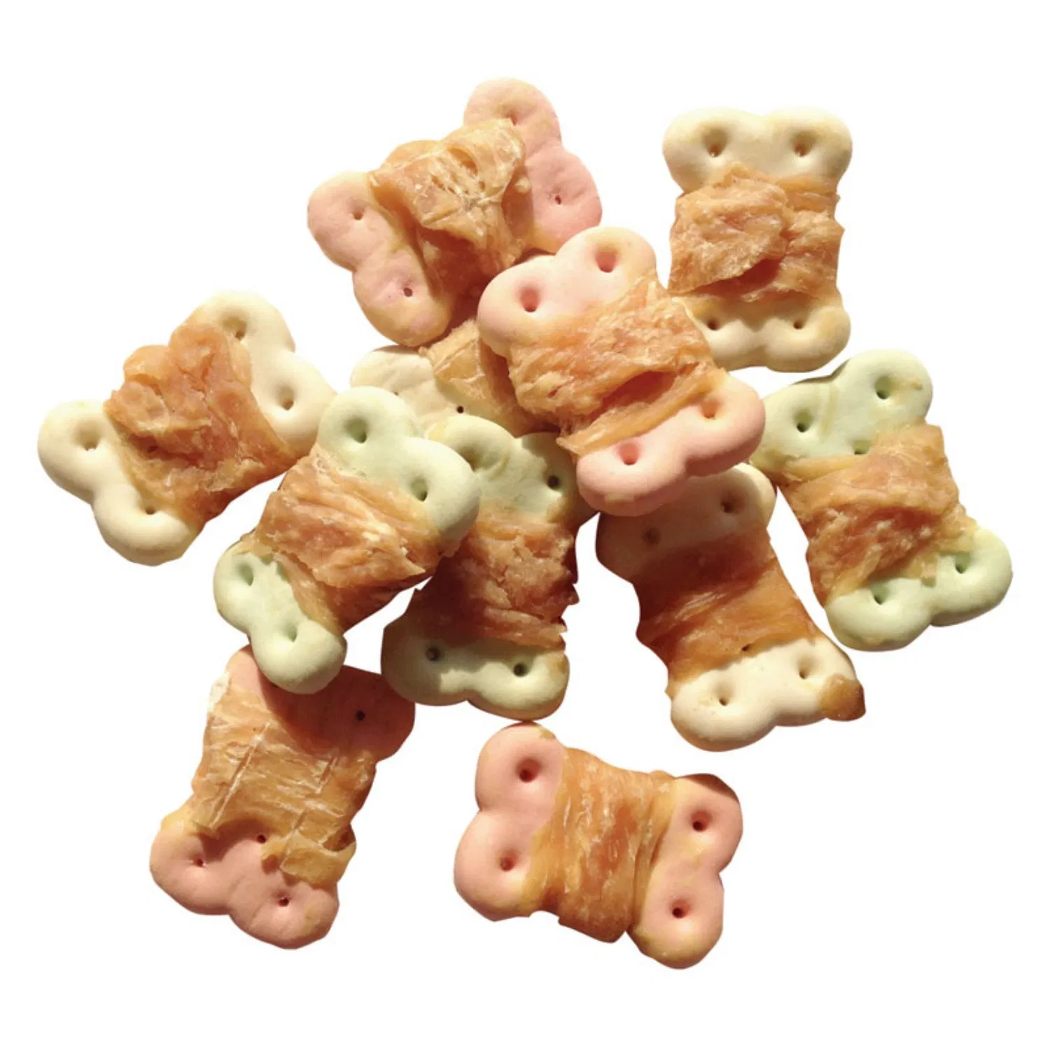 Alimento seco para mascotas con sabor a pato deshidratado al aire, envolturas de pato, galletas
