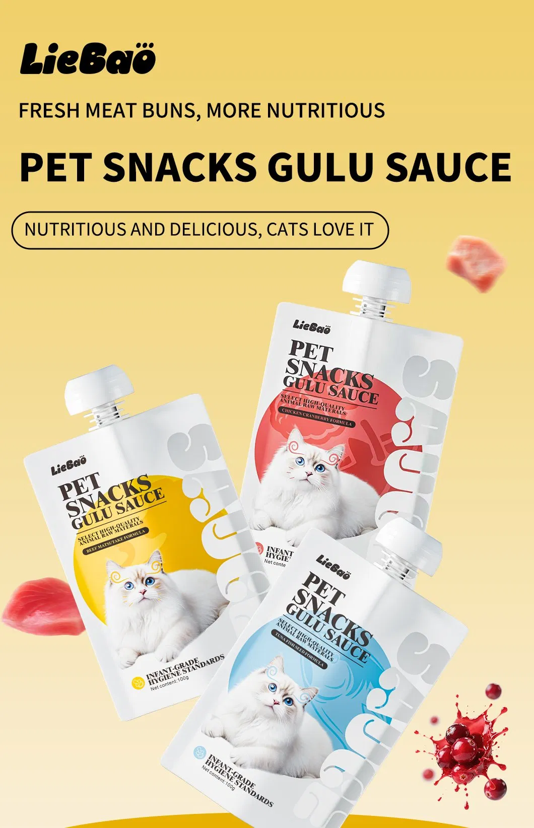 Golosinas naturales para gatos