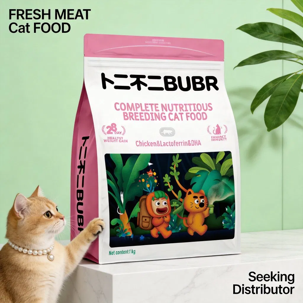 Alimento para gatos al por mayor, de grado humano, certificado por BRC, para tiendas de mascotas