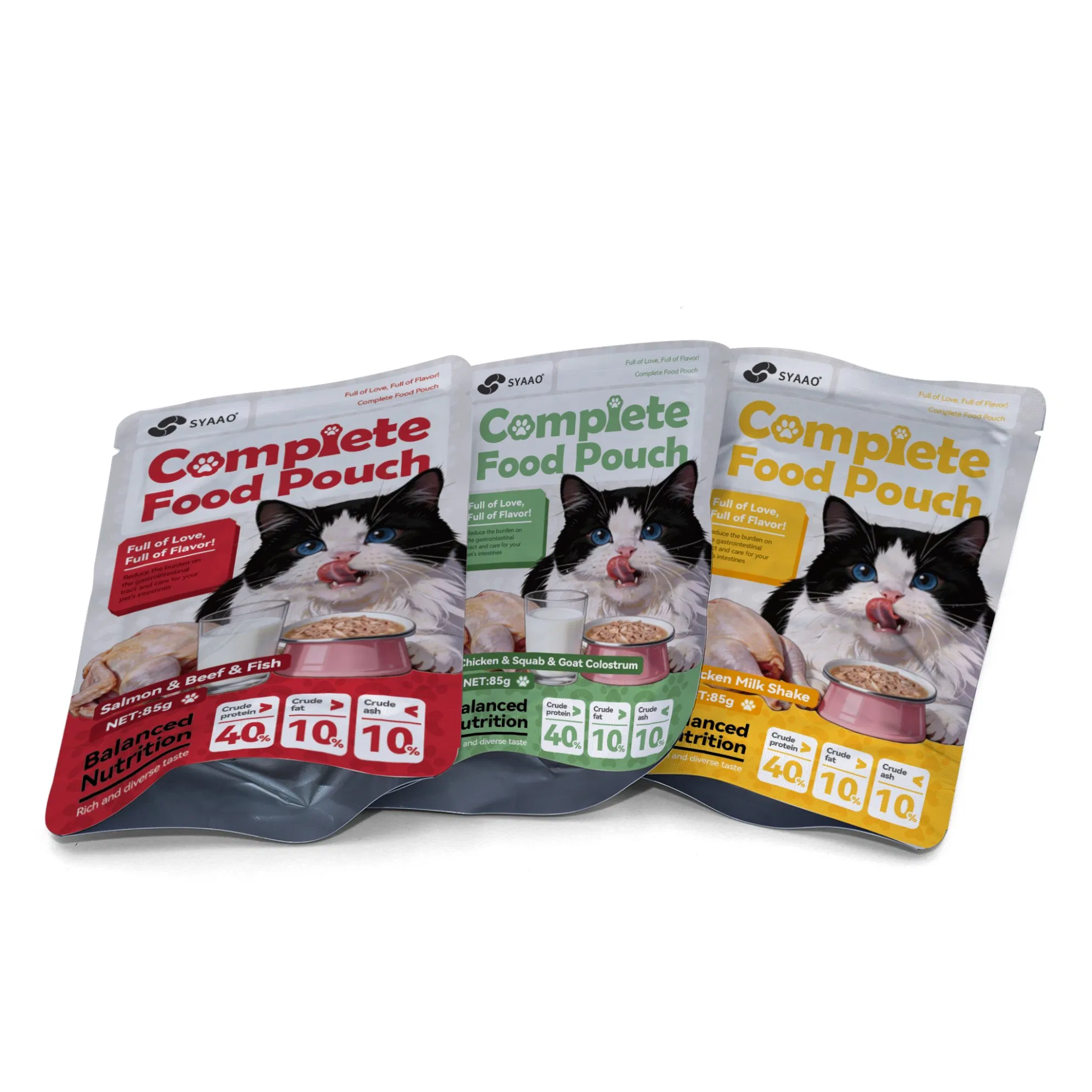 Venta al por mayor 85g Salmón Pollo Atún Crema Snack Golosinas para Mascotas Golosinas para Gatos Comida Húmeda Puré para Gatos Snacks Líquidos para Gatos