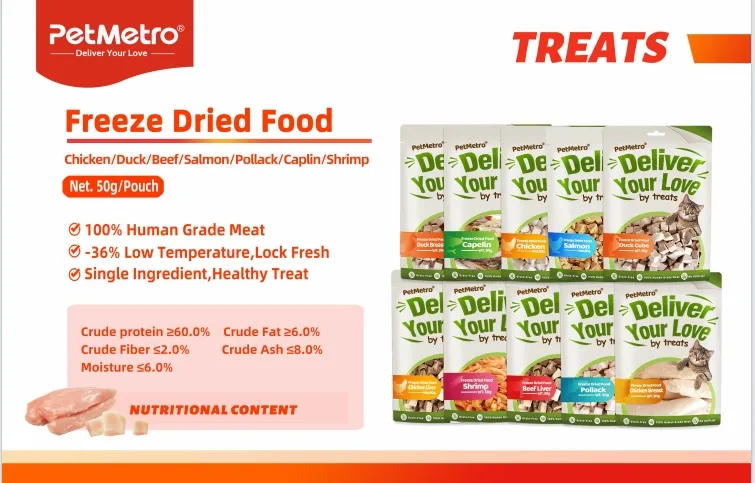 Comida para gatos liofilizada