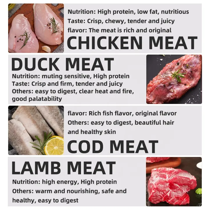 Golosinas de carne fresca para perros