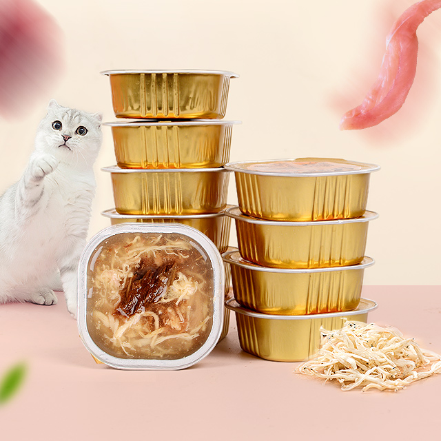 Comida Húmeda para Gatos Calabaza Pollo Floss Carne en Salsa 35g Alta Palatabilidad Hidratante Saludable Snack Orgánico Golosina de Calidad Premium OEM &amp; ODM