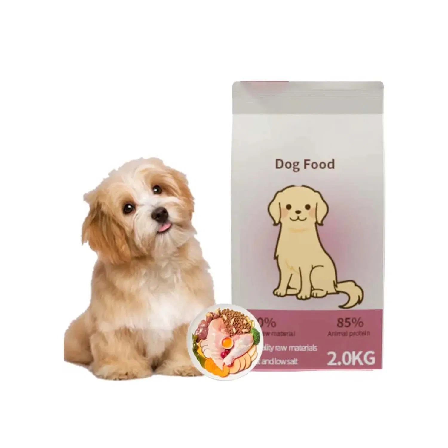 Comida seca para perros adultos de carne fresca sin granos y alta en proteínas 20kg comida para mascotas seca