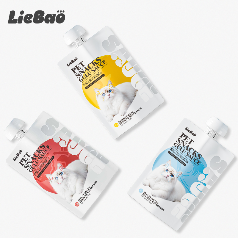 Puré de golosinas naturales para gatos - Snack húmedo saludable