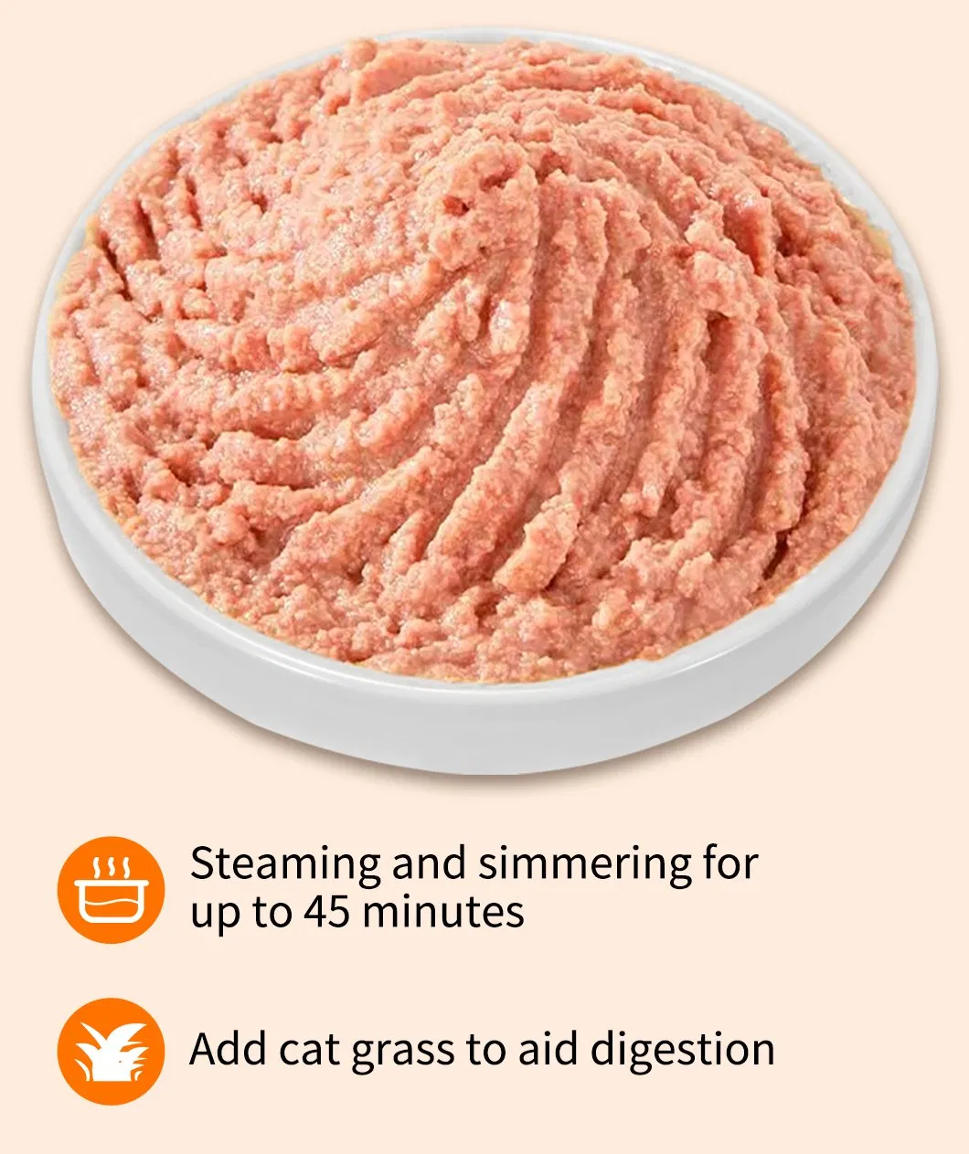 Puré de carne sabroso para gatos en pouch conveniente