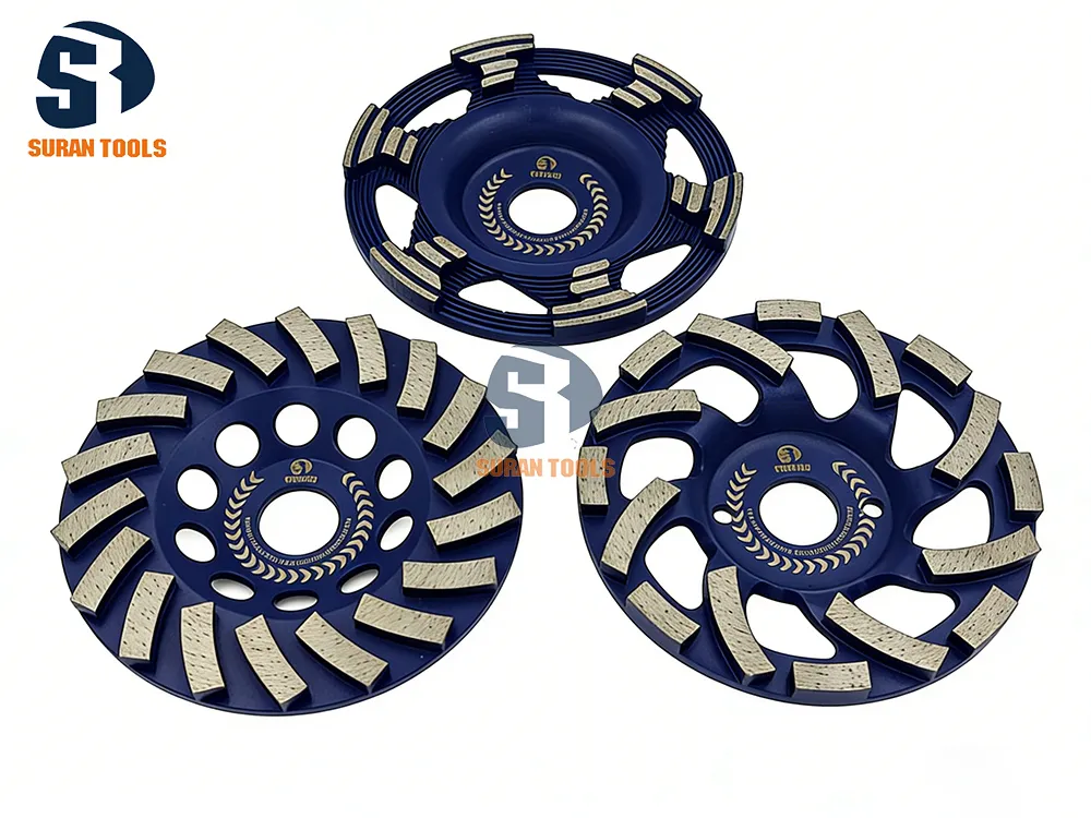 125mm Rueda de copa de diamante para moler pared de concreto, piso, mármol
