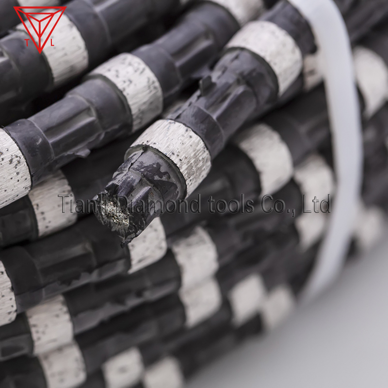 2023 Cuerdas de corte de alambre de diamante personalizadas de fábrica para corte y perfilado de granito, mármol y piedra en canteras