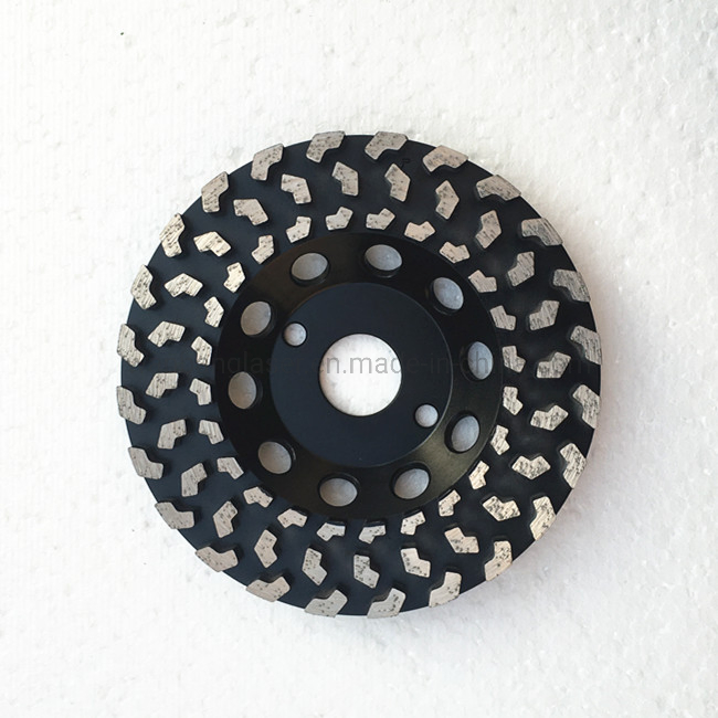 Disco de molienda de diamante de dientes pequeños para un rápido pulido de suelos de concreto