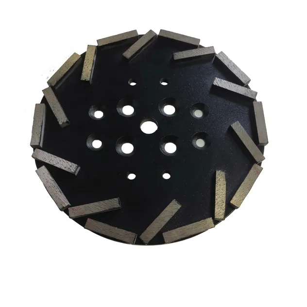 Disco de molienda de diamante en segmentos en forma de hoz
