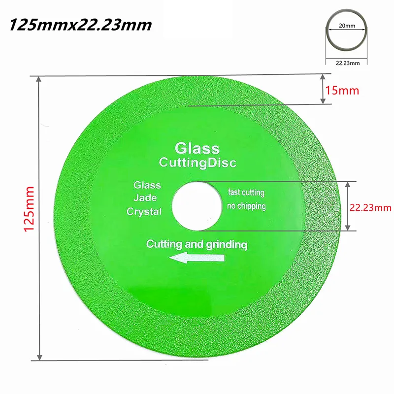Disco de corte de vidrio de diamante de alta venta para corte y pulido de azulejos, cerámica y vidrio