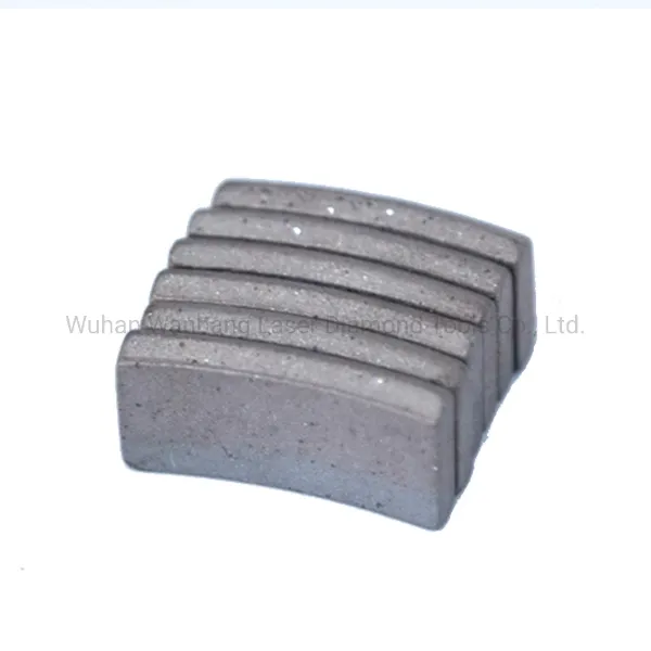 Segmento de diamante de larga duración para herramienta de perforación de broca de núcleo, segmentos de recubrimiento de broca, segmentos para techos
