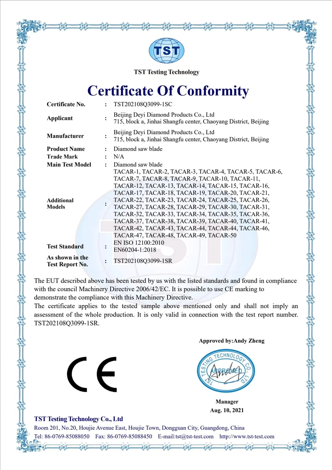 Certificación