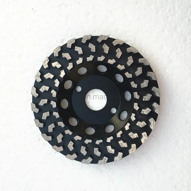 Disco de molienda de diamante de dientes pequeños para un rápido pulido de suelos de concreto