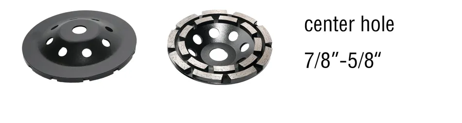 Rueda de copa de diamante de doble fila de alto rendimiento para herramienta de diamante
