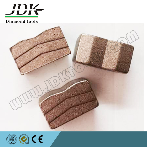 Segmento de hoja de herramienta de diamante tipo sándwich para corte de piedra azul de EE. UU