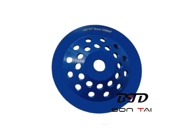 7 Rueda de molienda flexible de concreto con forma de diamante en hojas