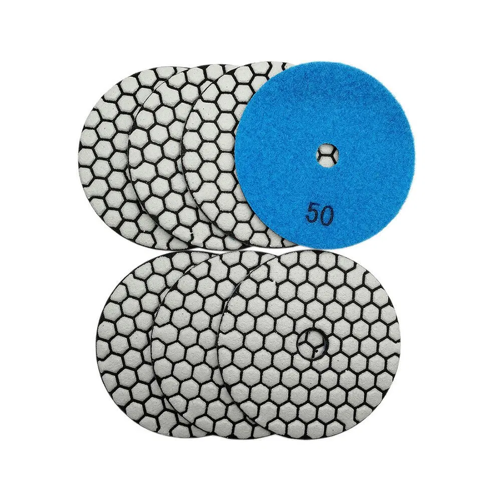 Pulido de Diamante Pad#50 4inch Disco de Lijado en Seco para Concreto, Mármol, Granito