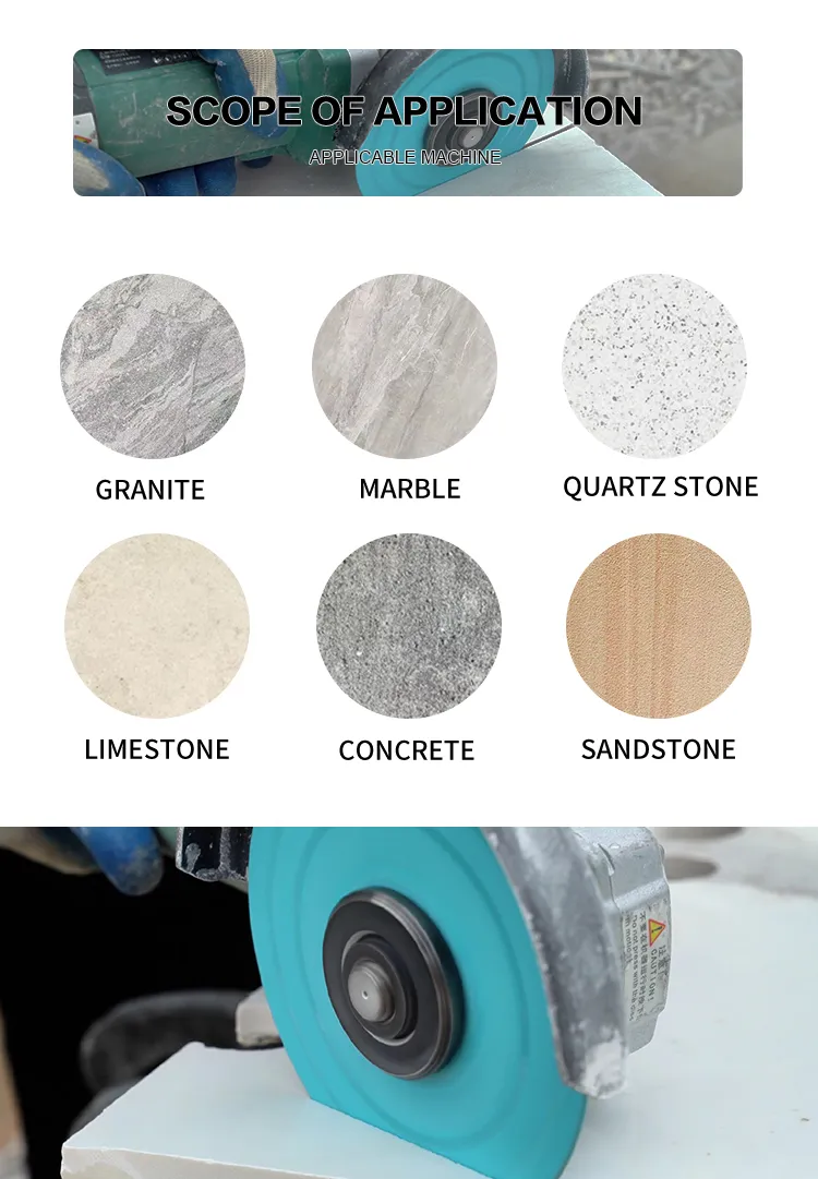 Disco de corte de diamante para amoladora angular para piedra y azulejo cerámico