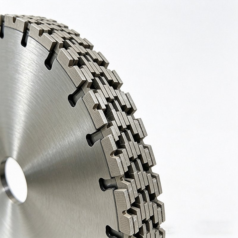 Φ600-φ1600 Hoja de sierra circular de diamante Arix de corte fino y resistente para cortar concreto duro y roca