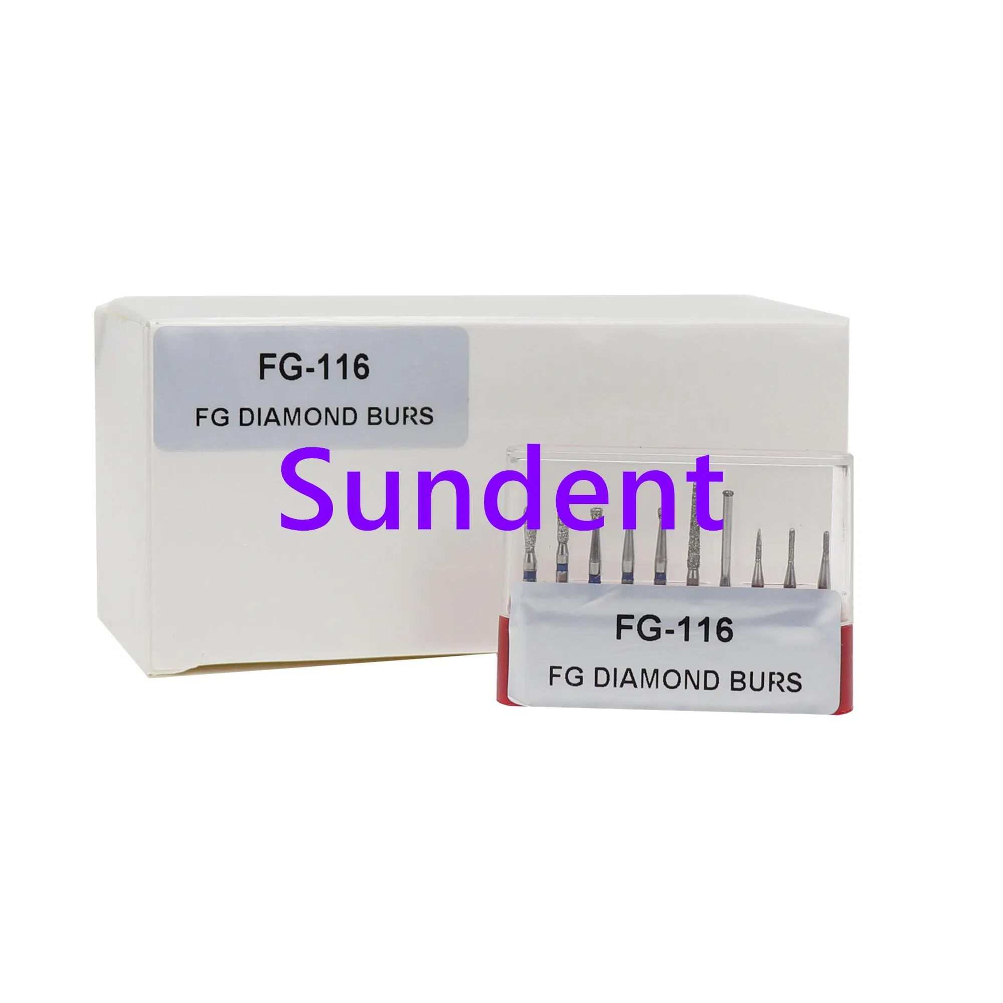 Kits de fresas de diamante Fg para piezas de mano de alta velocidad Fg-116 Uso clínico
