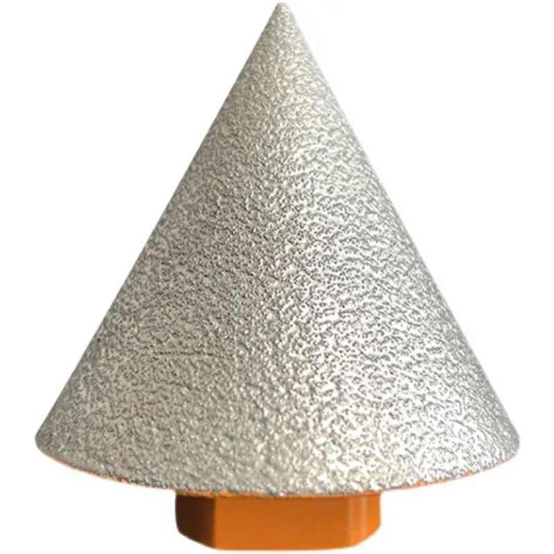 Broca de bisel cónico de punta de diamante, cabeza de molienda para brazing, herramientas de apertura para azulejos, roca y placas