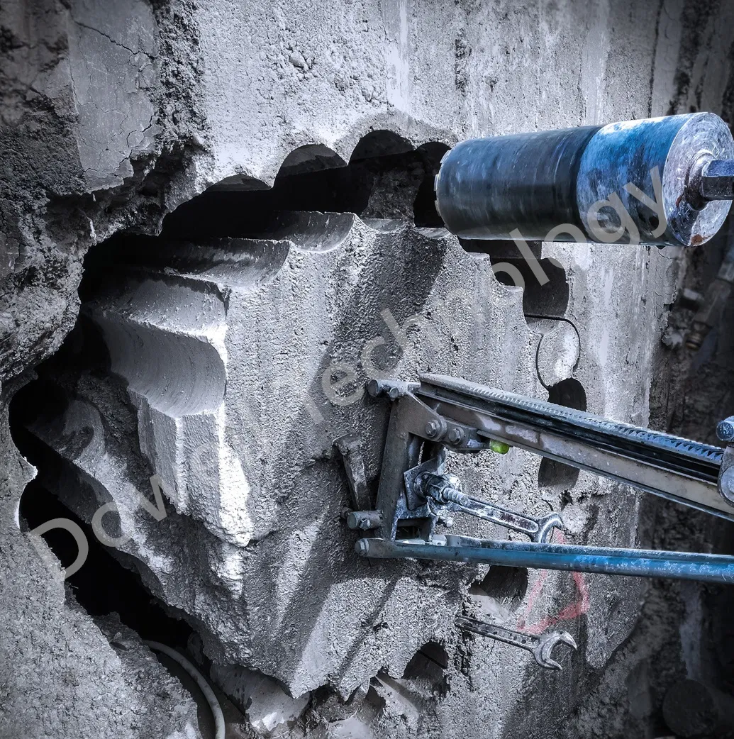 Broca de núcleo de diamante húmedo soldada con láser premium para perforación de concreto