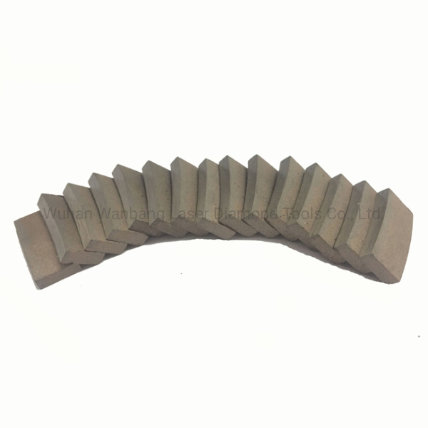 Segmento de diamante de larga duración para herramienta de perforación de broca de núcleo, segmentos de recubrimiento de broca, segmentos para techos