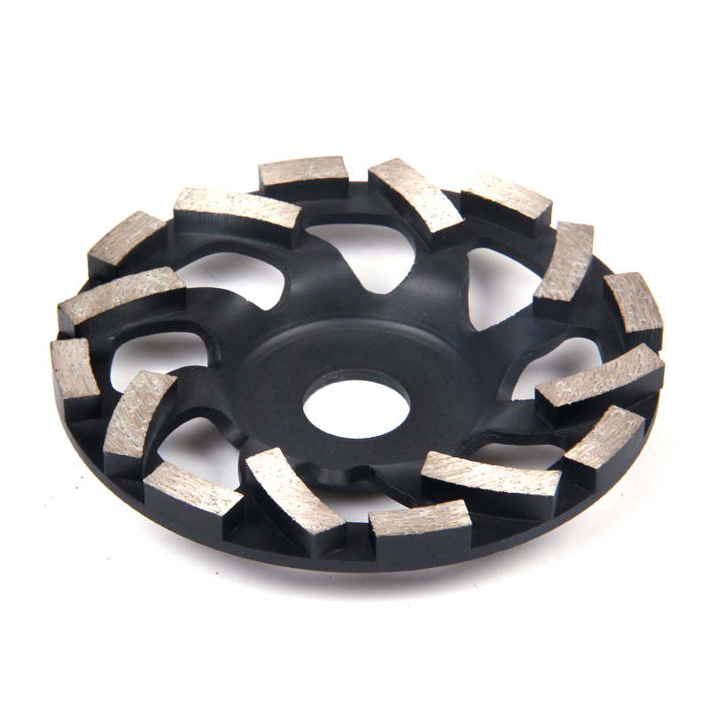 Rueda de copa de diamante para pulir concreto, piedra y granito