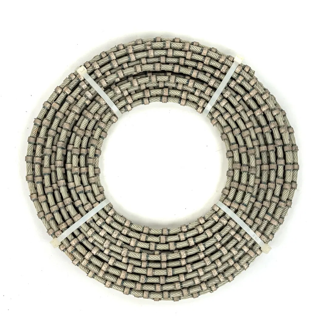 Perlas de diamante sinterizadas para el corte de mármol, piedra caliza y travertino con sierra de alambre de diamante