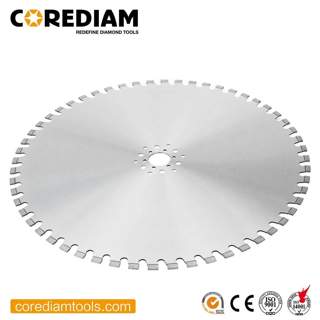 1000mm Disco de Corte de Diamante con Soldadura Láser para Corte de Concreto Reforzado