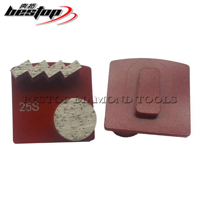 Segmentos de molienda en forma de diamante Redi Lock para escaleras