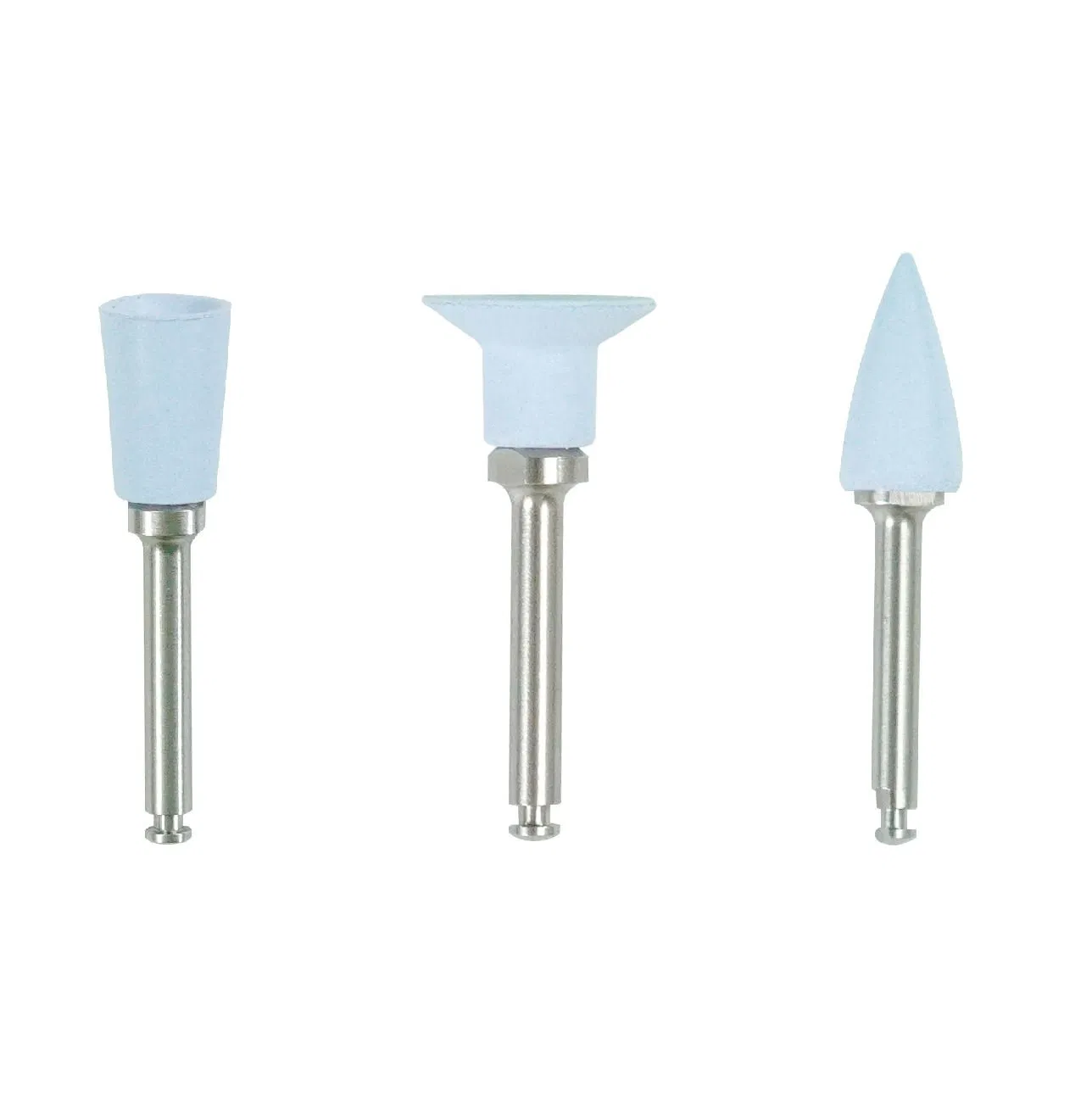 Pulidores de silicona de goma para dentistas, bur de pulido de diamante para acrílicos, compuestos y resinas, herramientas orales (YQD4-4)