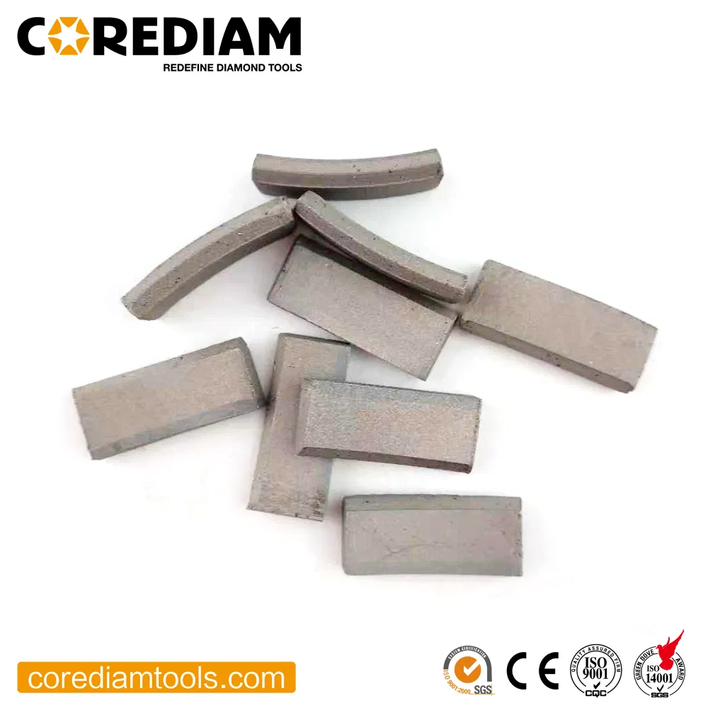 Segmento de diamante para brocas de núcleo Herramientas de diamante Herramienta de corte