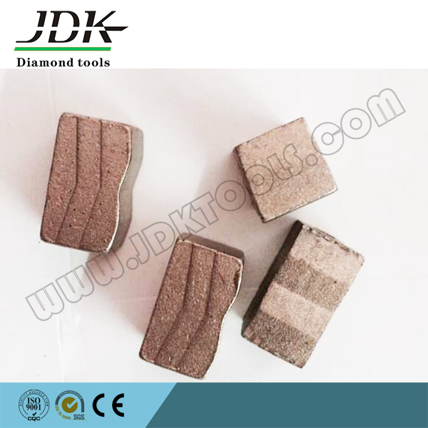 Segmento de hoja de herramienta de diamante tipo sándwich para corte de piedra azul de EE. UU